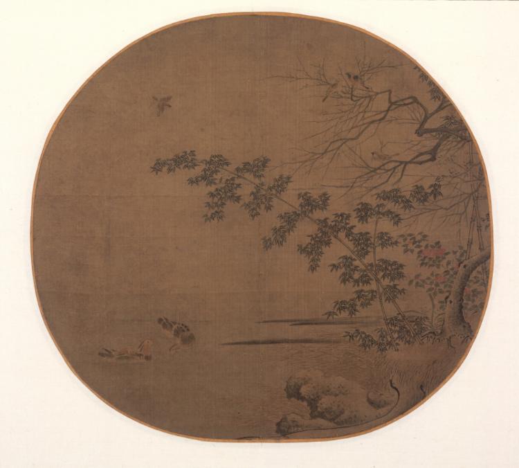 处暑意境配图:Birds on an Autumn Inlet